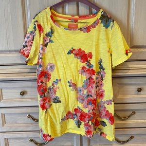 Joules floral cotton top